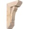 Ekena Millwork Merced Slat Smooth Bracket w/ Offset Brace, Douglas Fir, 7 1/2"W x 18"D x 30"H BKT0806X18X30MRC06SDF - alternate 1